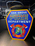 Oak Grove Fire Department 3D Printed Display Plaque