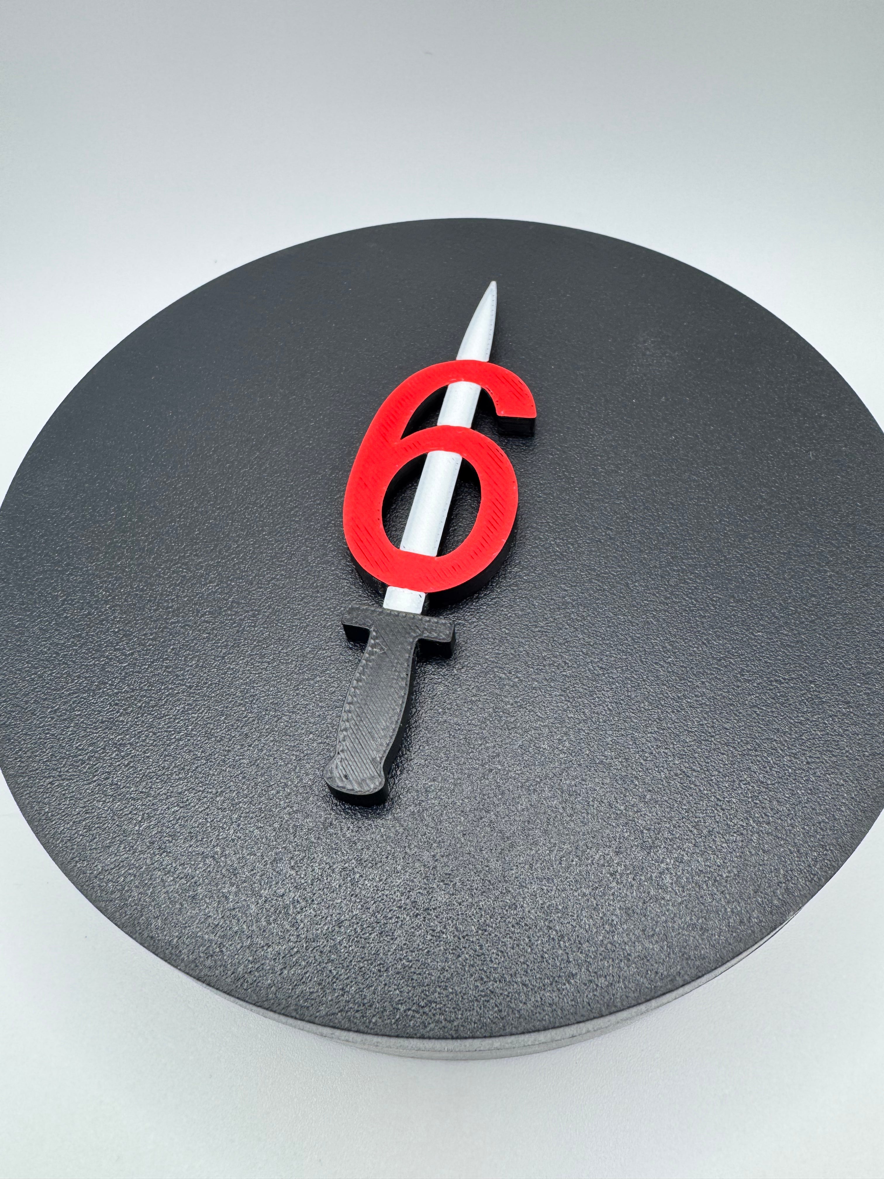 6 & Dagger Challenge Coin - 3D Printed